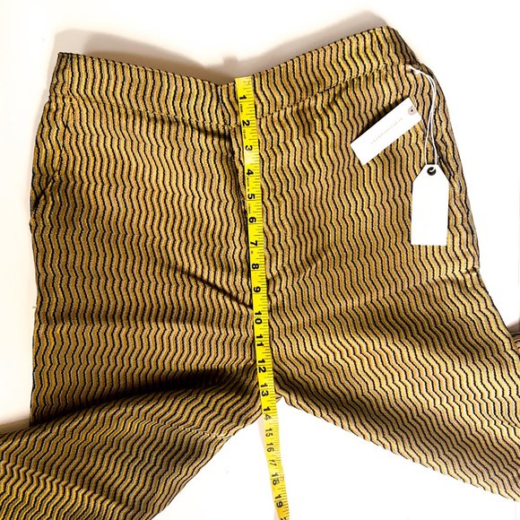 NWT anthropologie mauve melyssa jacquard trousers - Picture 8 of 9